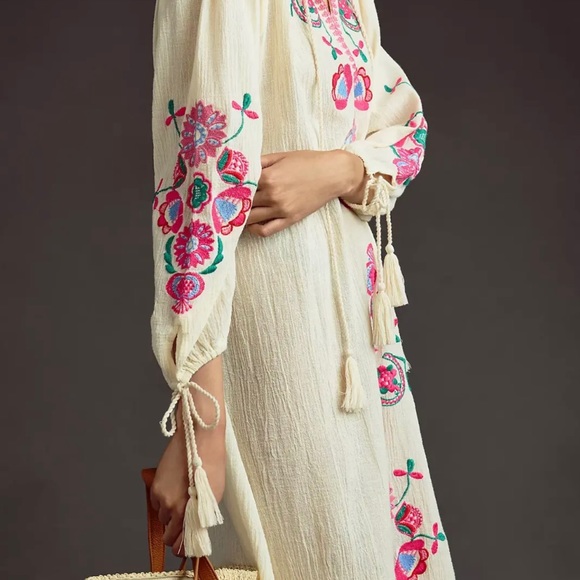 Anthropologie Antik Batik Magoo
Embroidered Dress Size xs/36 - Picture 3 of 10